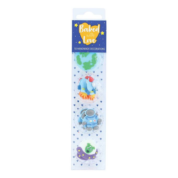 Baked With Love Spaceman Sugar Toppers 10 Pack