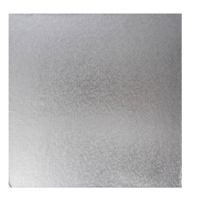 Silver Square Double Thick Card Cake Board 14 Inches 1 Silver Square Double Thick Card Cake Board 14 Inches