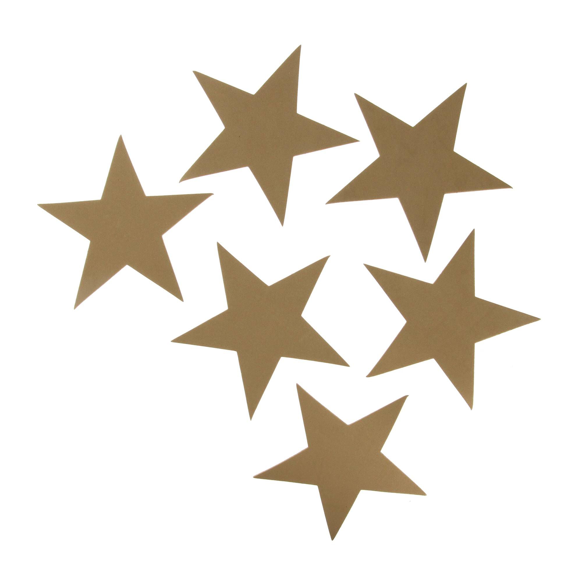 Gold Star Foam Shapes 6 Pack 1 Gold Star Foam Shapes 6 Pack