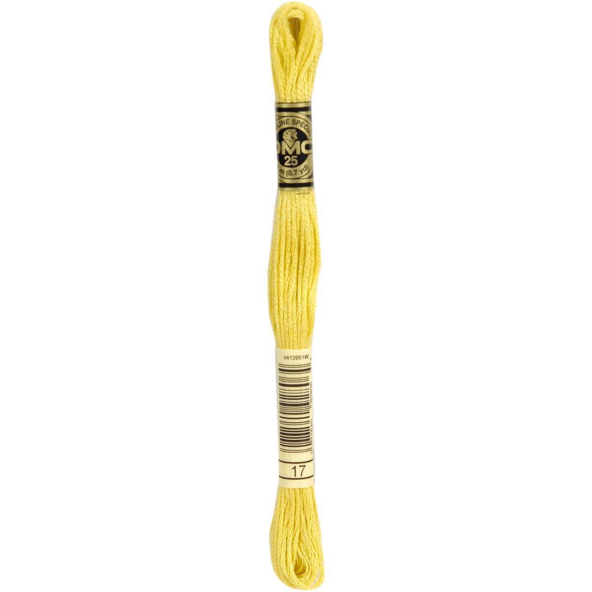 DMC Yellow Mouline Special 25 Cotton Thread 8m (017) 3 DMC Yellow Mouline Special 25 Cotton Thread 8m (017)