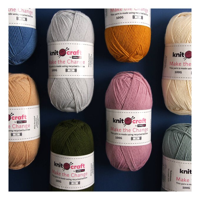 Knitcraft Mustard Make the Change DK Yarn 100g 3 Knitcraft Mustard Make the Change DK Yarn 100g