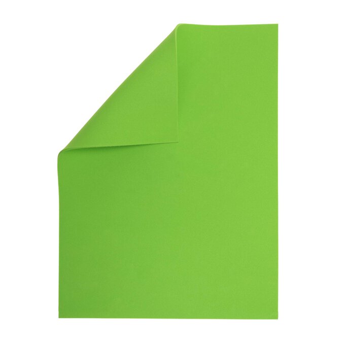 Lime EVA Foam Sheet 22.5cm x 30cm 1 Lime EVA Foam Sheet 22.5cm x 30cm