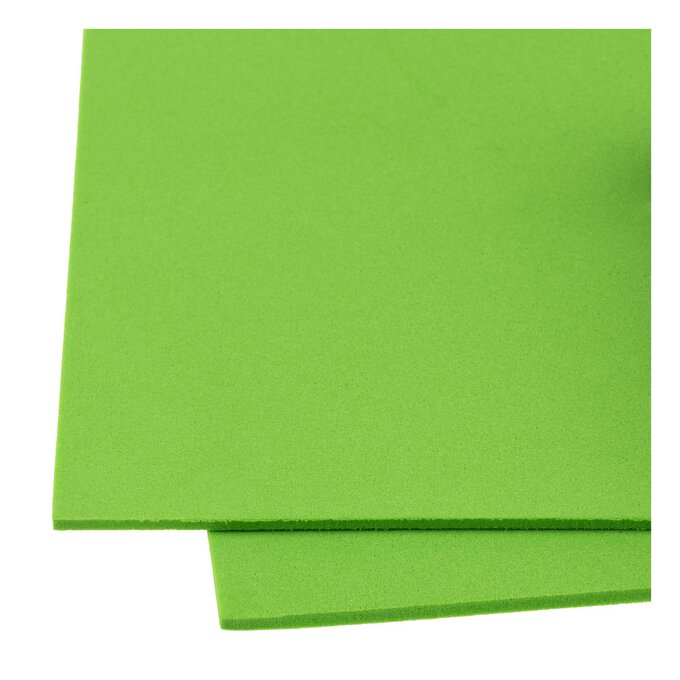 Lime EVA Foam Sheet 22.5cm x 30cm 2 Lime EVA Foam Sheet 22.5cm x 30cm