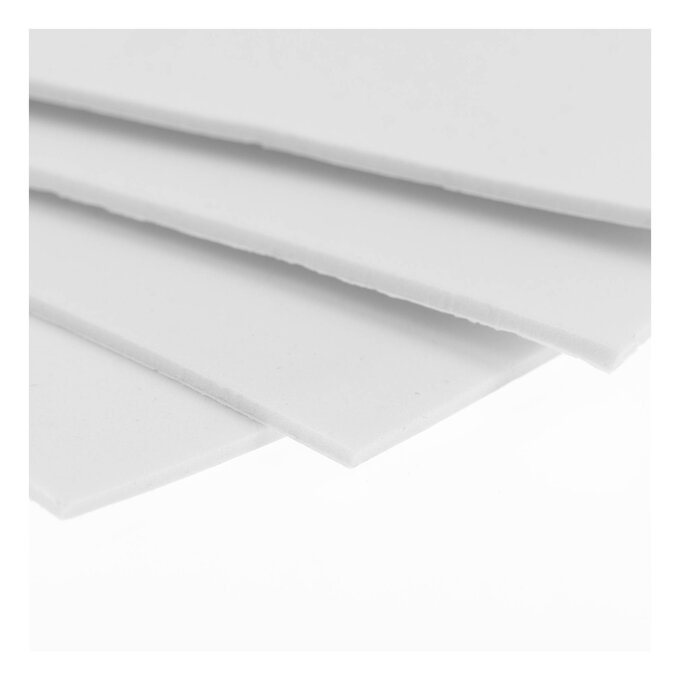 White Self-Adhesive EVA Foam Sheet 22.5 x 30cm 4 White Self-Adhesive EVA Foam Sheet 22.5 x 30cm