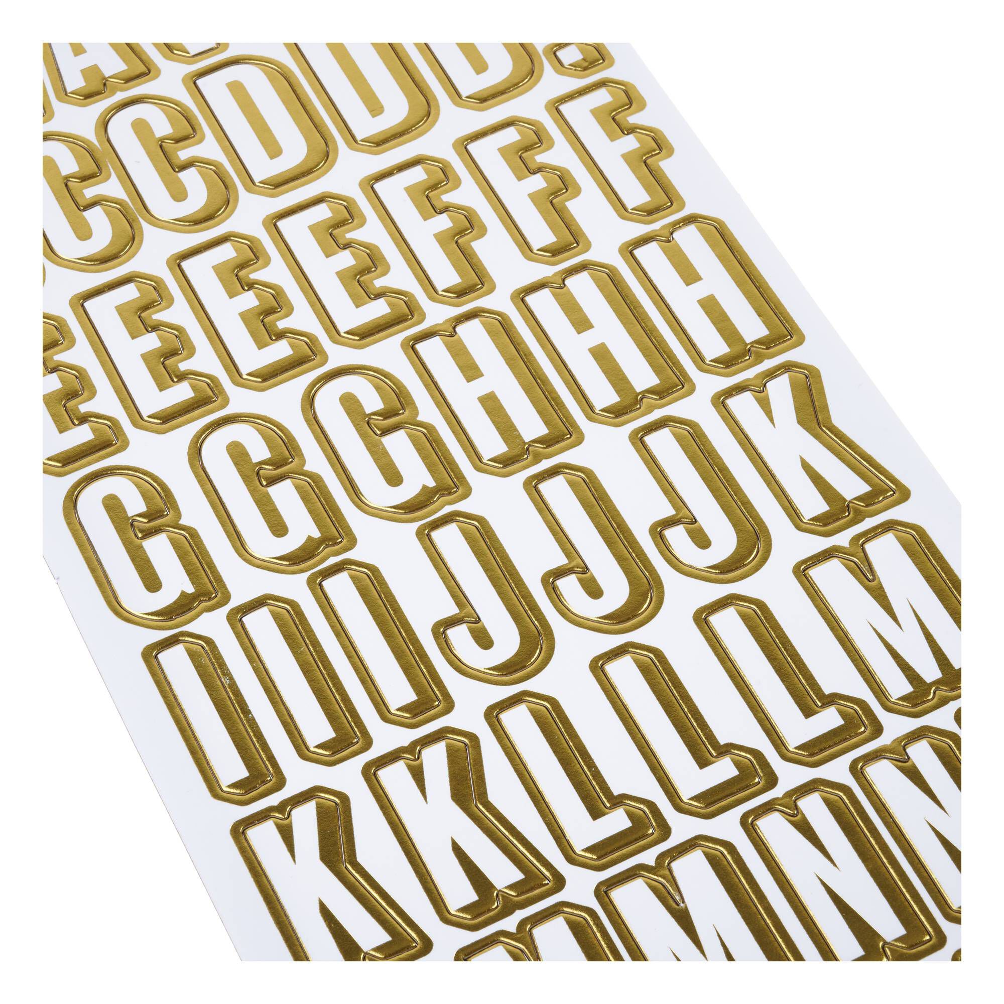 Gold Foil Alphabet Chipboard Stickers 107 Pieces 2 Gold Foil Alphabet Chipboard Stickers 107 Pieces