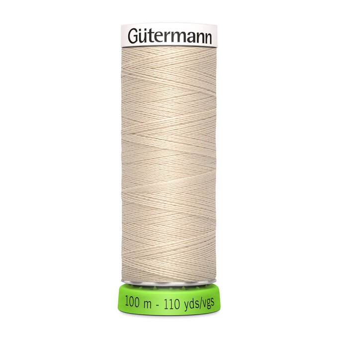 Gutermann Cream Sew All Recycled rPET Thread 100m (169) 1 Gutermann Cream Sew All Recycled rPET Thread 100m (169)