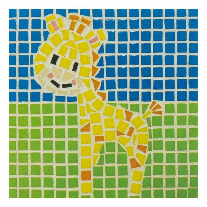 Giraffe Mosaic Coaster Kit 1 Giraffe Mosaic Coaster Kit