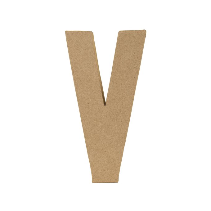 Mache Letter V 20cm 4 Mache Letter V 20cm