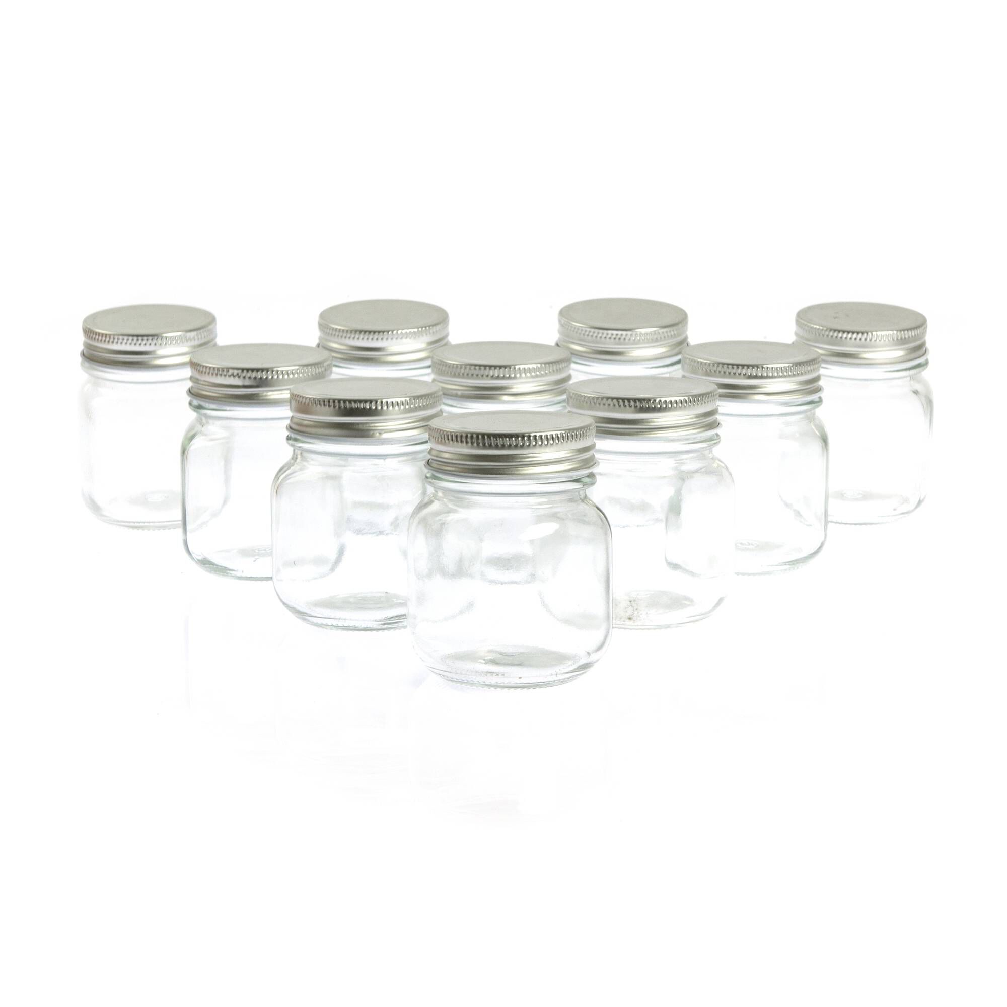 Clear Mini Glass Jars 155ml 10 Pack 1 Clear Mini Glass Jars 155ml 10 Pack