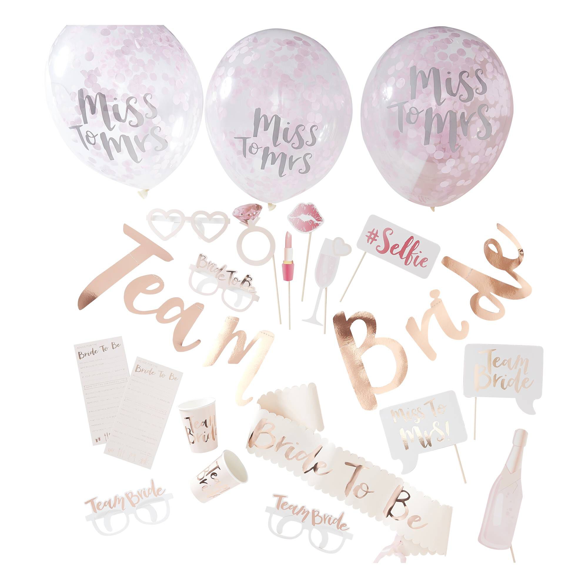 Ginger Ray Rose Gold Hen Party in a Box 1 Ginger Ray Rose Gold Hen Party in a Box