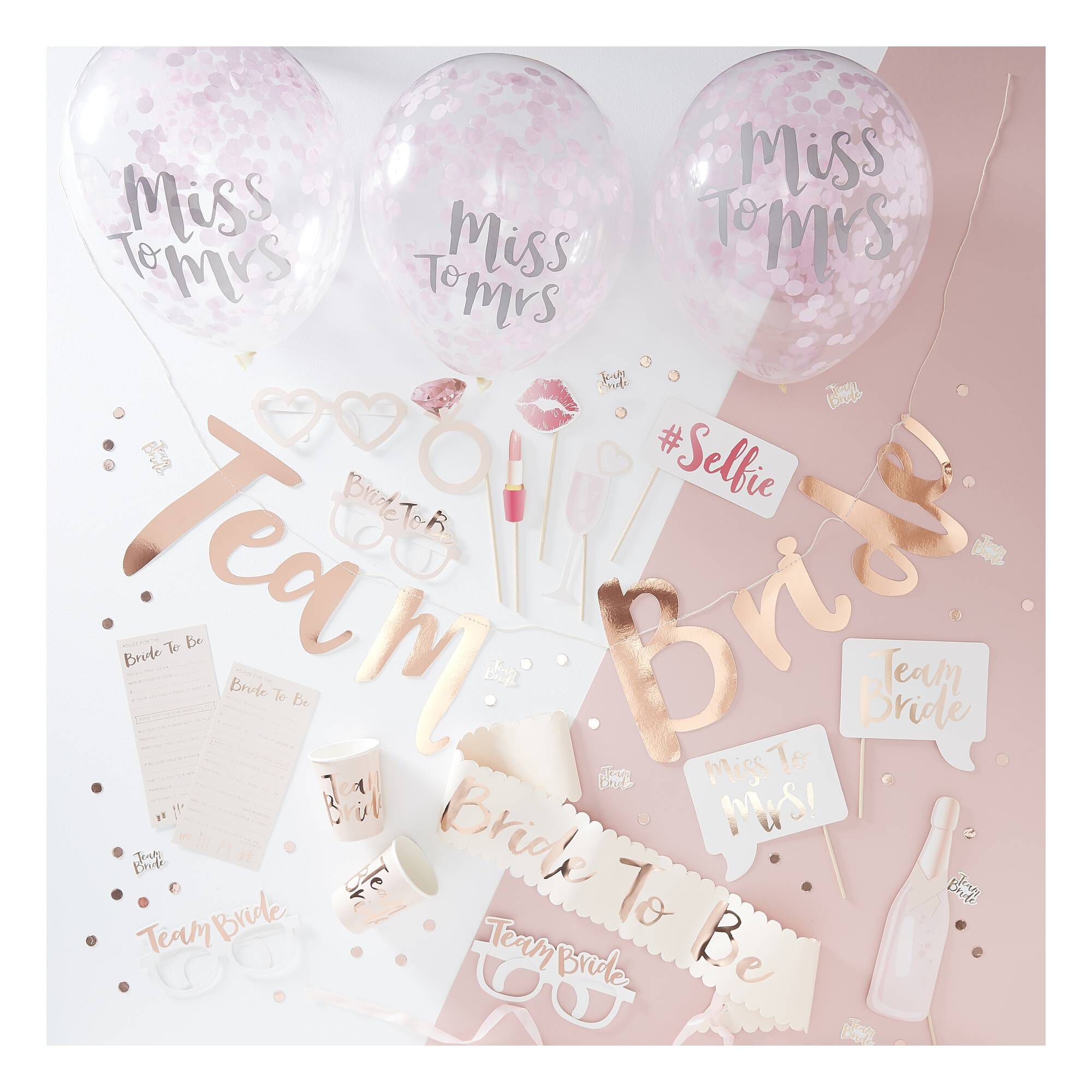 Ginger Ray Rose Gold Hen Party in a Box 2 Ginger Ray Rose Gold Hen Party in a Box