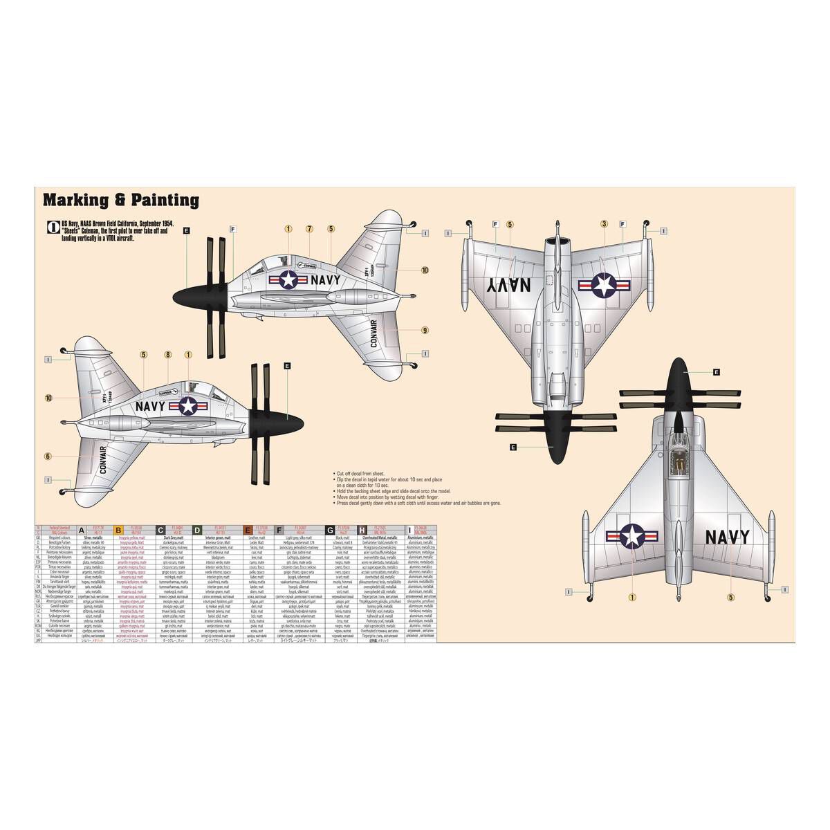 MisterCraft XFY-1 Pogo Model Kit 1:72 2 MisterCraft XFY-1 Pogo Model Kit 1:72