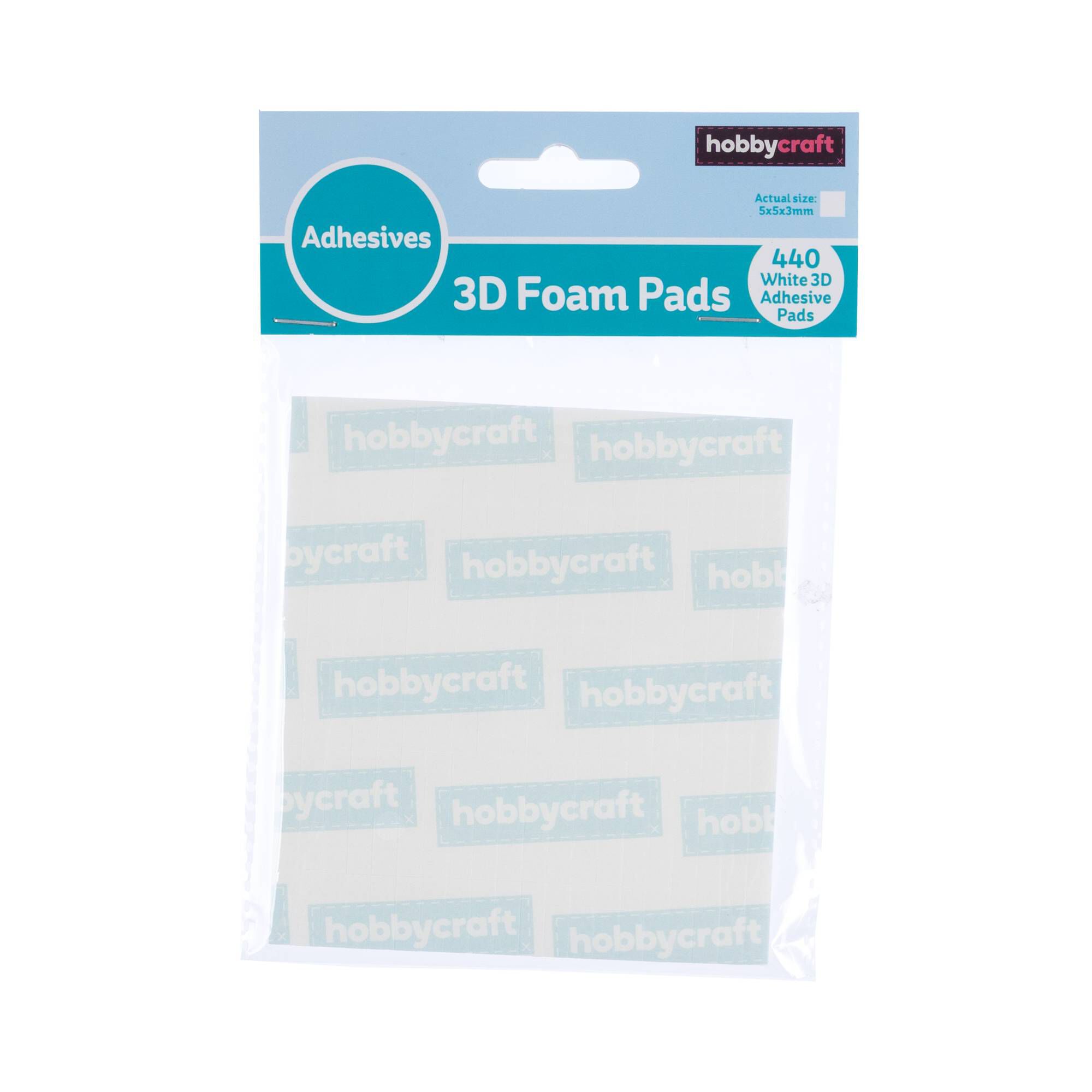 Adhesive Foam Pads 5mm x 5mm x 3mm 440 Pack 3 Adhesive Foam Pads 5mm x 5mm x 3mm 440 Pack