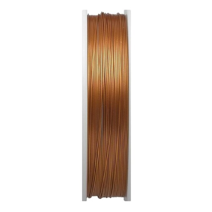 Beadalon Satin Gold Bead Stringing Wire 0.36mm x 6.2m