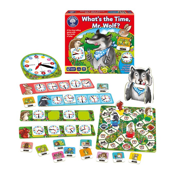 Orchard Toys What’s The Time Mr Wolf Game - Hobbycraft
