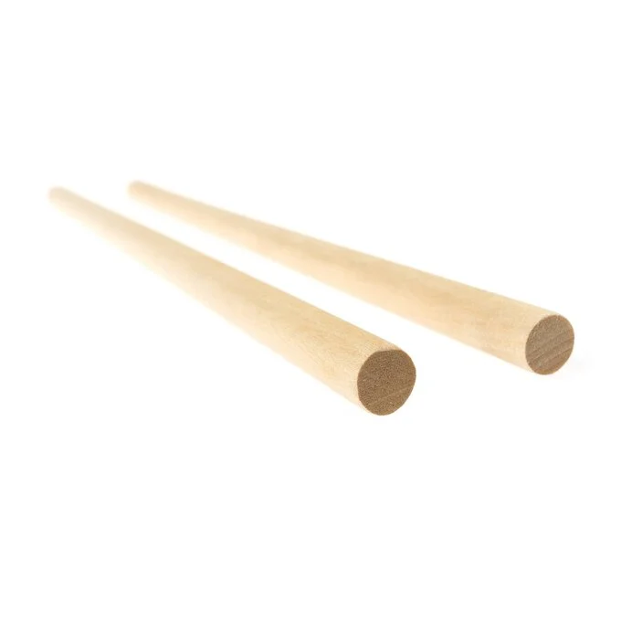 Natural Birch Wood Macramé Dowels 2 Pieces
