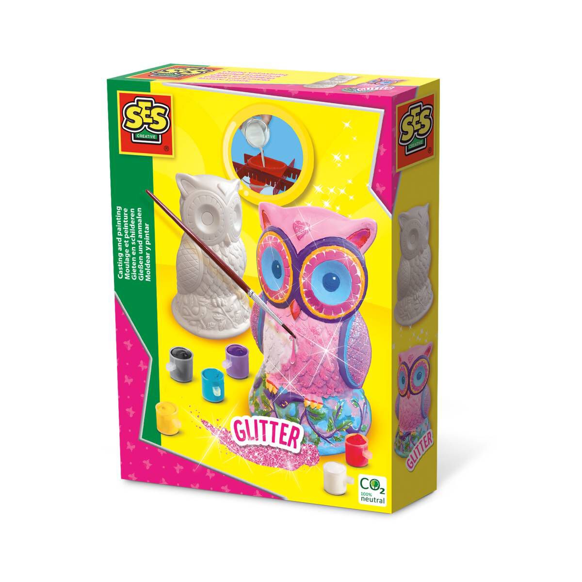 SES Creative Owl Cast and Paint Set 1 SES Creative Owl Cast and Paint Set