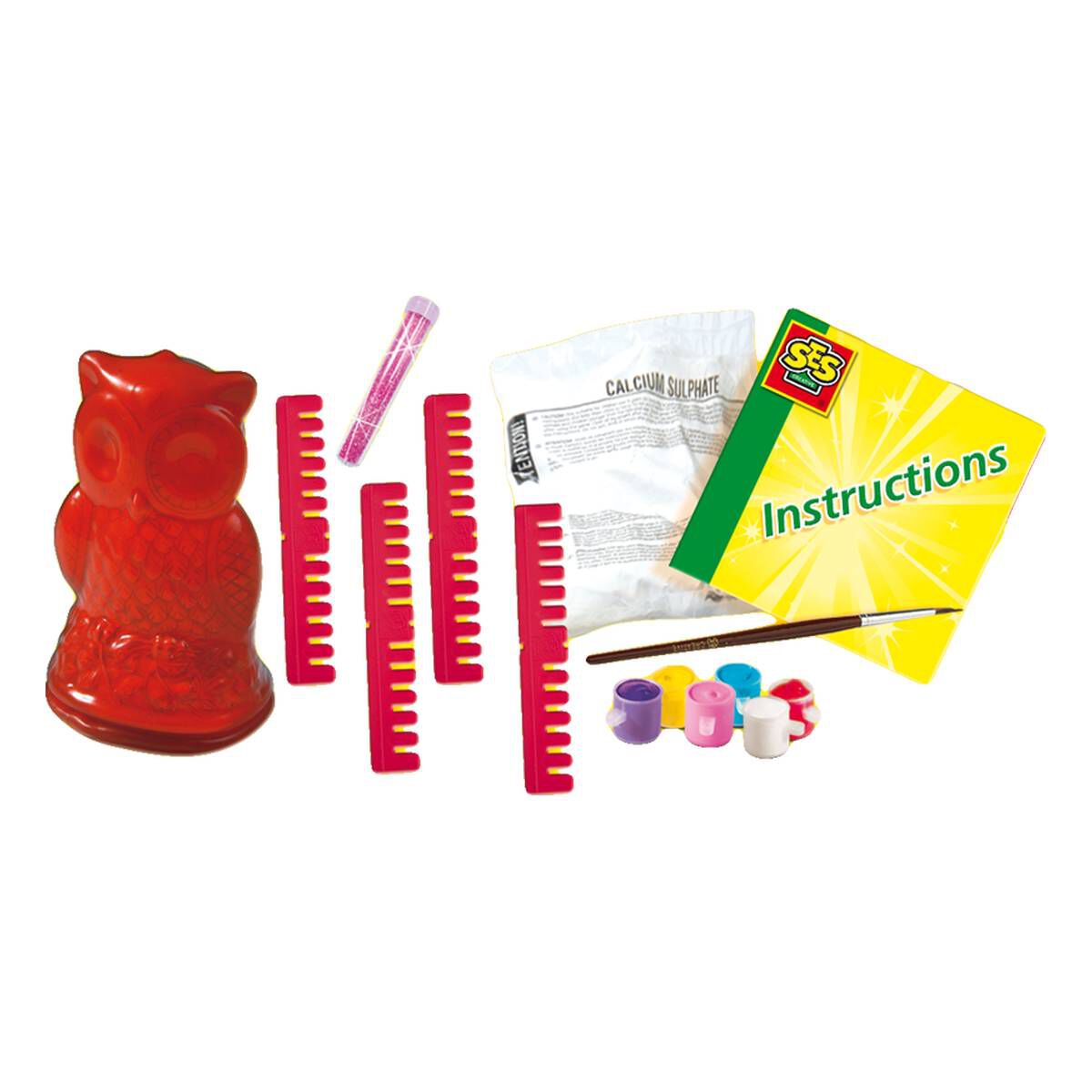 SES Creative Owl Cast and Paint Set 2 SES Creative Owl Cast and Paint Set