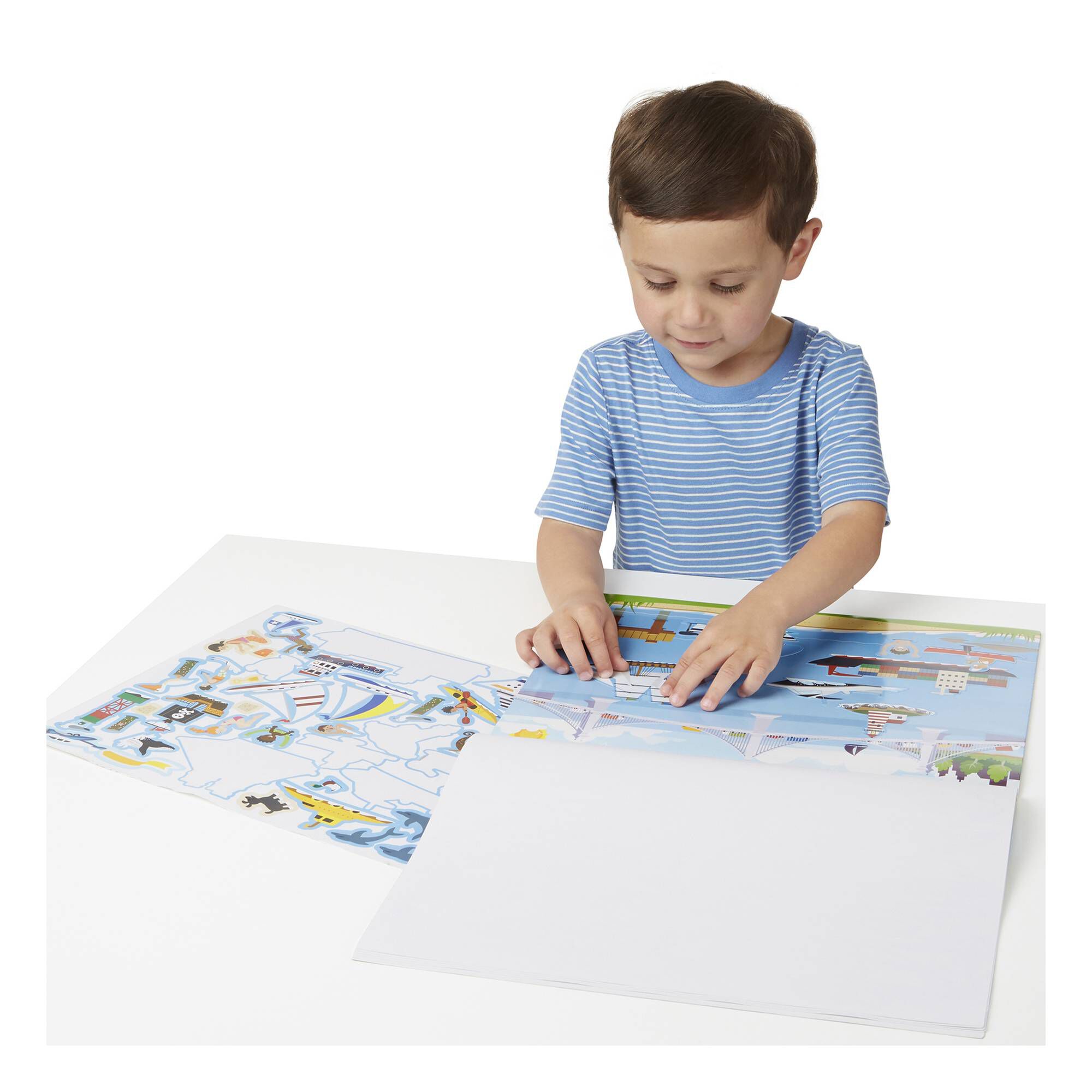 Melissa & Doug Vehicle Reusable Sticker Pad 4 Melissa & Doug Vehicle Reusable Sticker Pad