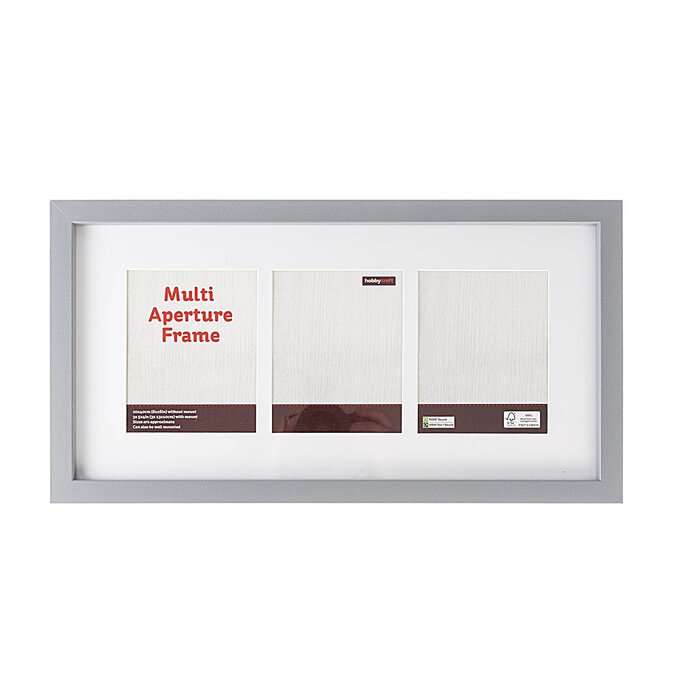 Light Grey Multi Aperture Frame 20cm x 40cm