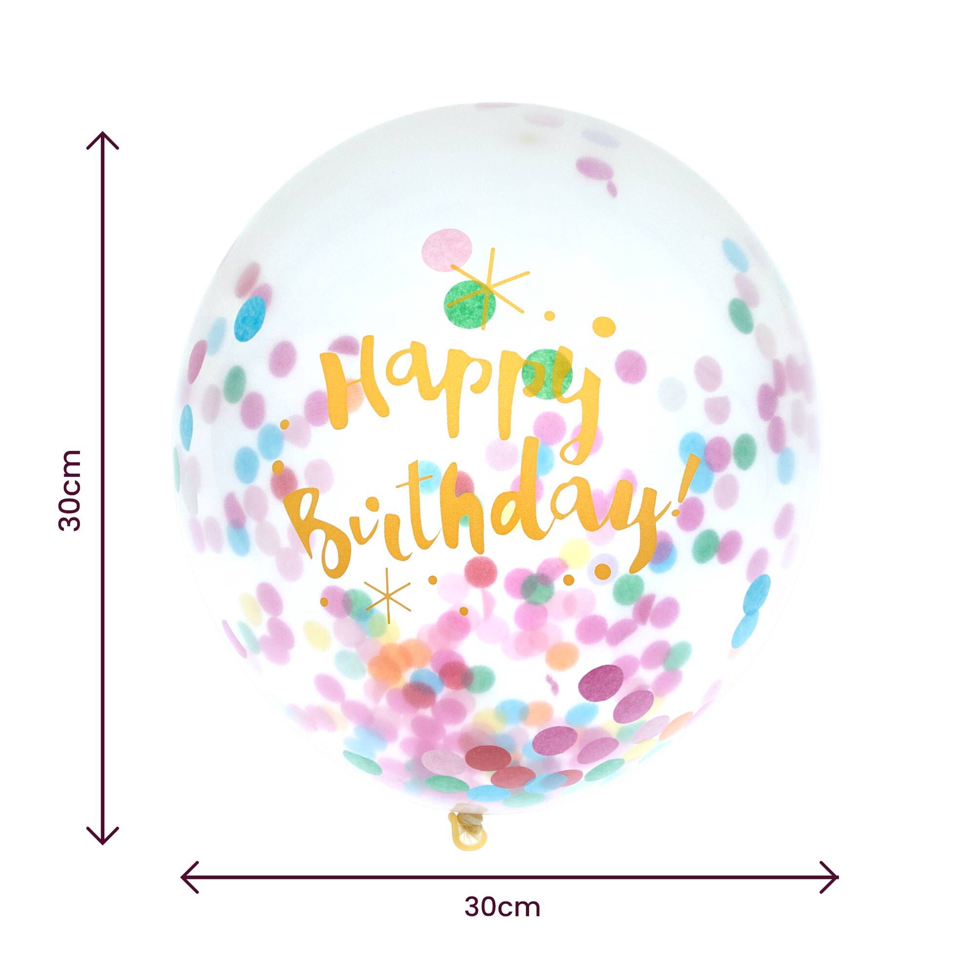 Bright Happy Birthday Confetti Balloons 6 Pack 2 Bright Happy Birthday Confetti Balloons 6 Pack