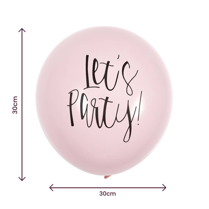 Pink Let’s Party Latex Balloons 10 Pack 2 Pink Let’s Party Latex Balloons 10 Pack