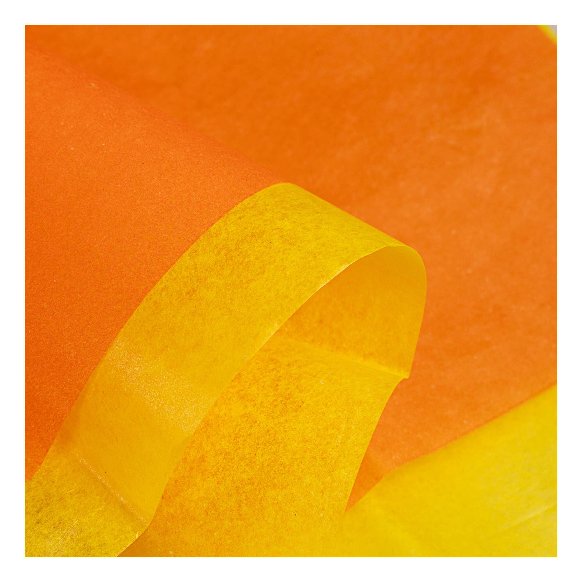 Orange and Yellow Tissue Paper 50cm x 75cm 6 Pack 2 Orange and Yellow Tissue Paper 50cm x 75cm 6 Pack