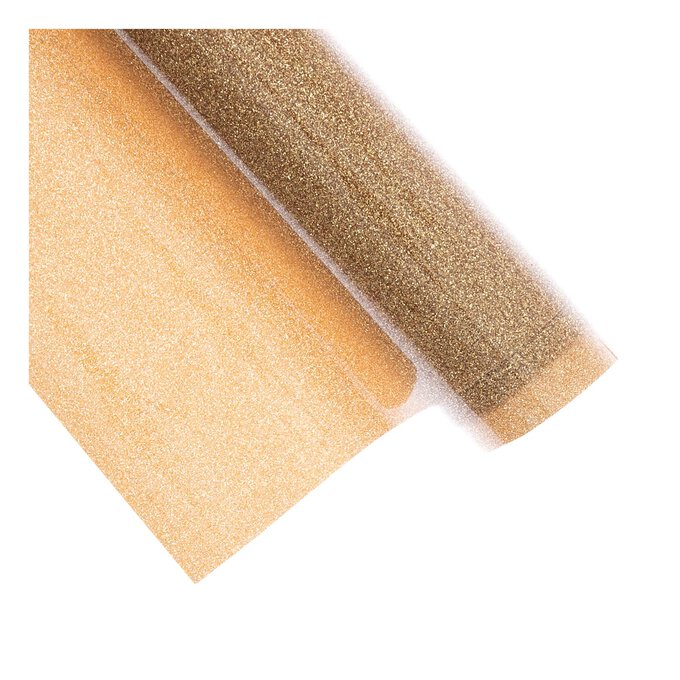 Siser Old Gold Glitter Heat Transfer Vinyl 30cm x 50cm 2 Siser Old Gold Glitter Heat Transfer Vinyl 30cm x 50cm
