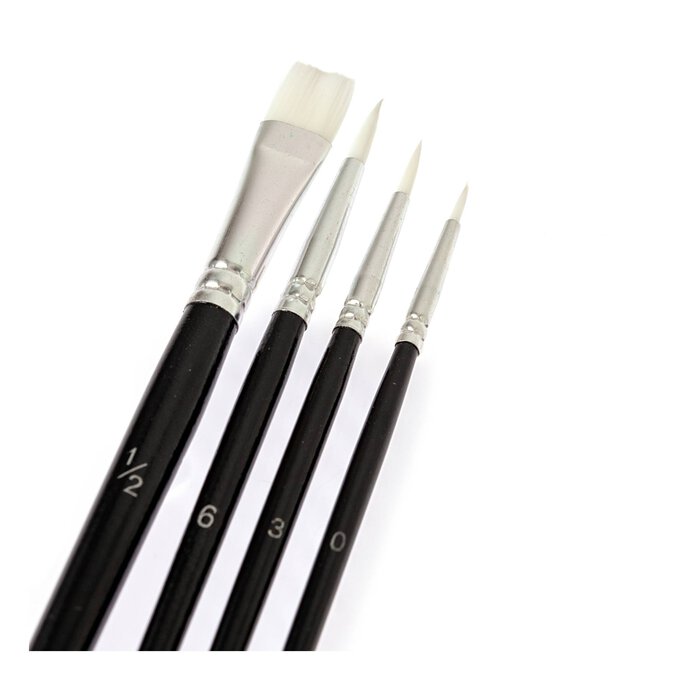 Valuecrafts Nylon Brush Set 4 Pack 2 Valuecrafts Nylon Brush Set 4 Pack