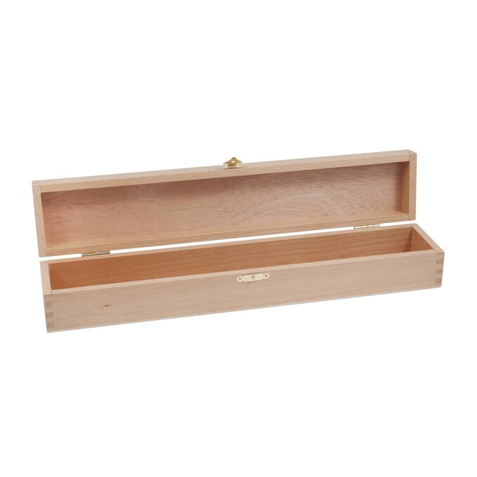 Beech Wood Knitting Pin Box 7cm x 43.5cm x 8cm 1 Beech Wood Knitting Pin Box 7cm x 43.5cm x 8cm