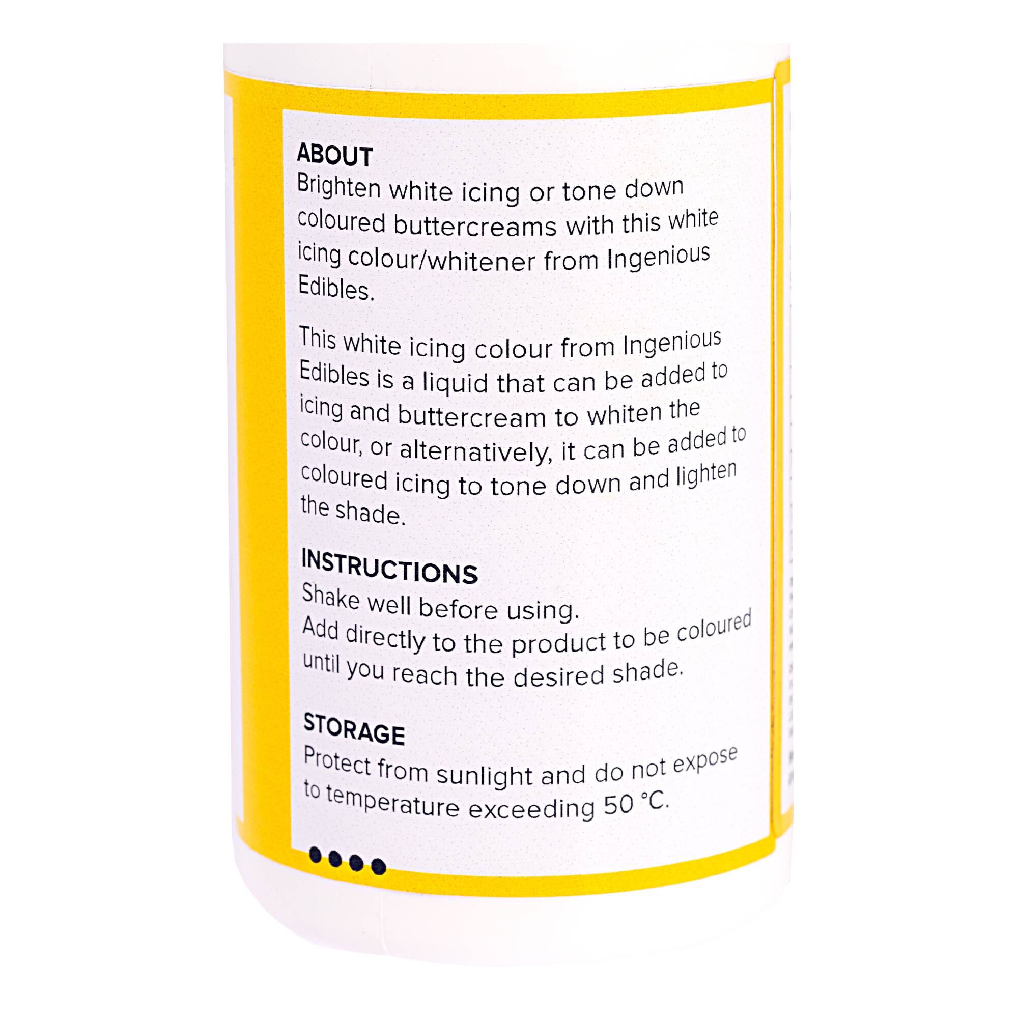 Ingenious Edibles Icing and Frosting Whitener 100ml 3 Ingenious Edibles Icing and Frosting Whitener 100ml