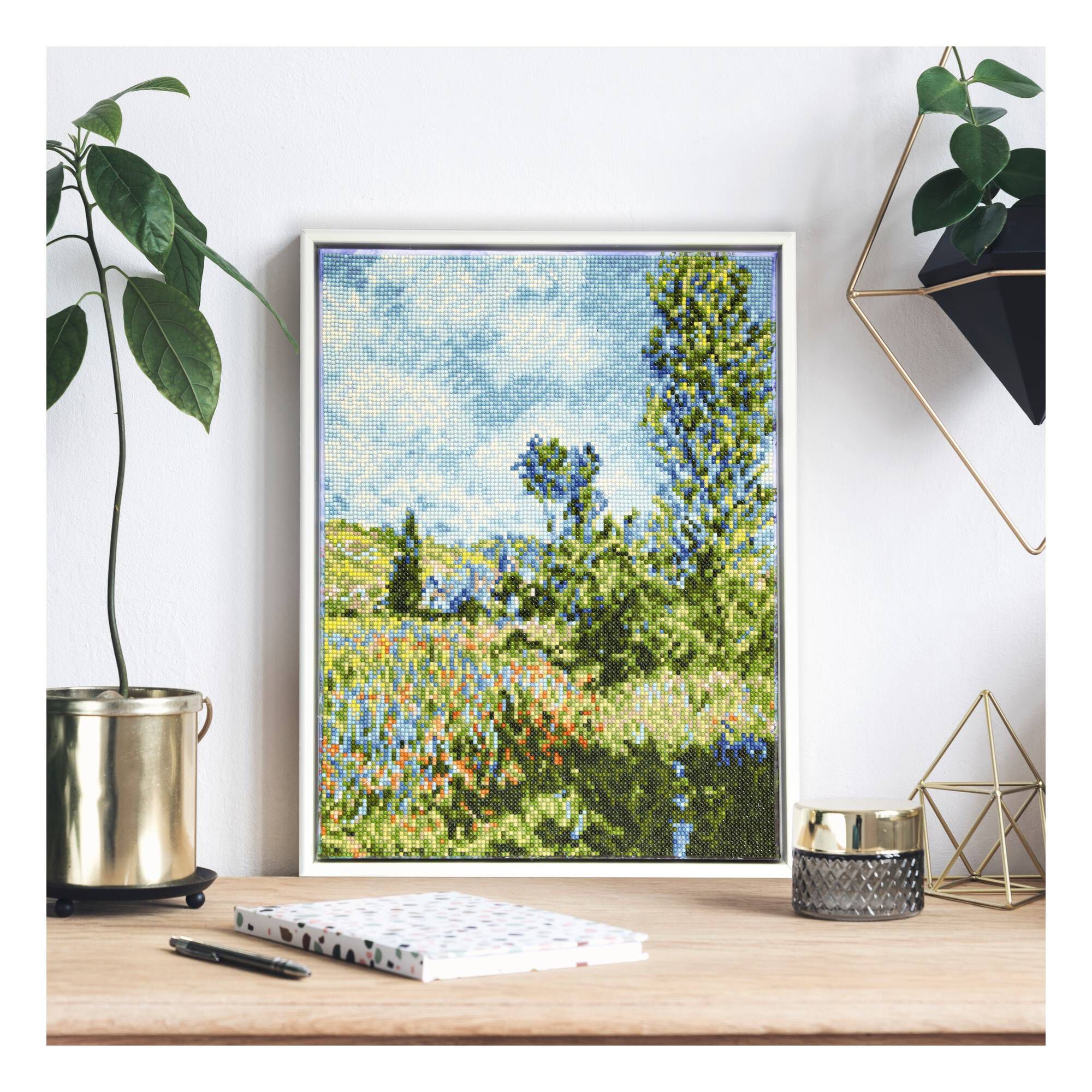 Diamond Dotz View of Vetheuil Monet Kit 42cm x 32cm 1 Diamond Dotz View of Vetheuil Monet Kit 42cm x 32cm