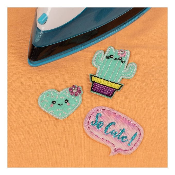 Cactus Iron-On Patches 3 Pack 2 Cactus Iron-On Patches 3 Pack