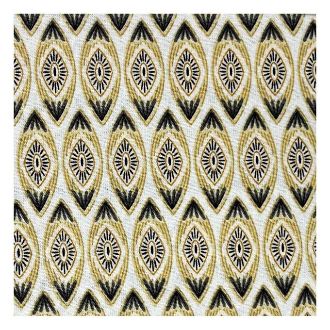 Oval Tile Stone Branch Cotton Fabric by the Metre 2 Oval Tile Stone Branch Cotton Fabric by the Metre