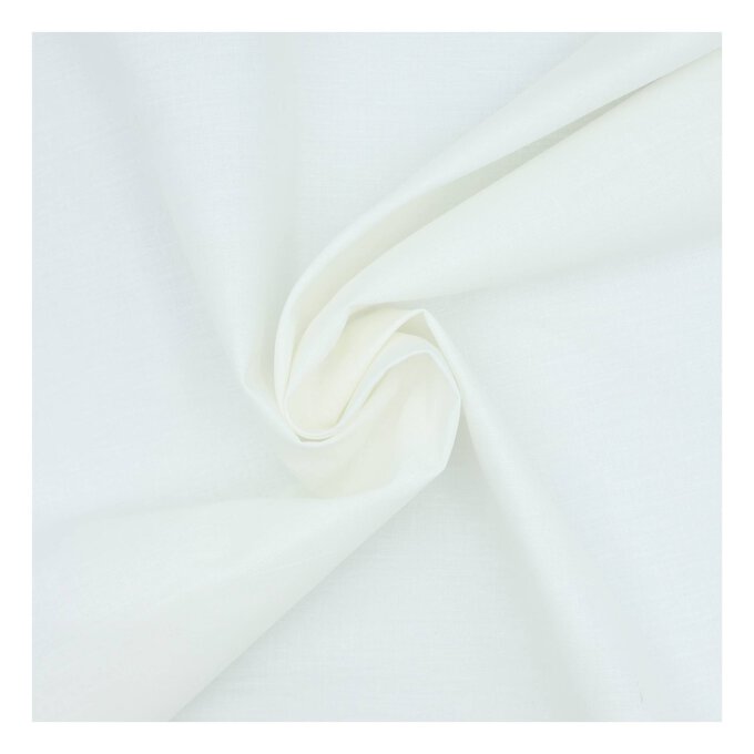 Ivory Polycotton Extra Wide Fabric by the Metre 1 Ivory Polycotton Extra Wide Fabric by the Metre