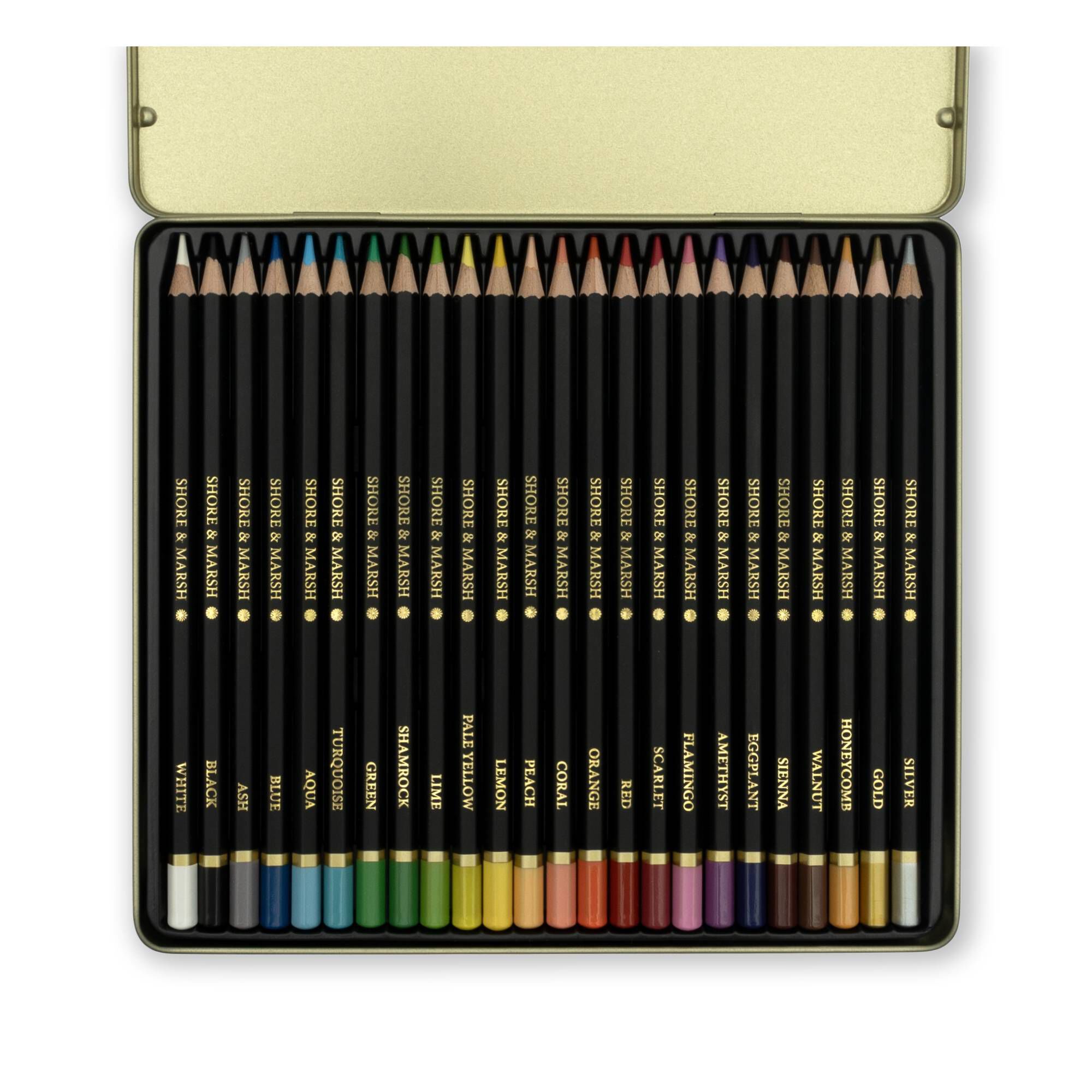 Shore & Marsh Watercolour Pencils 24 Pack 5 Shore & Marsh Watercolour Pencils 24 Pack