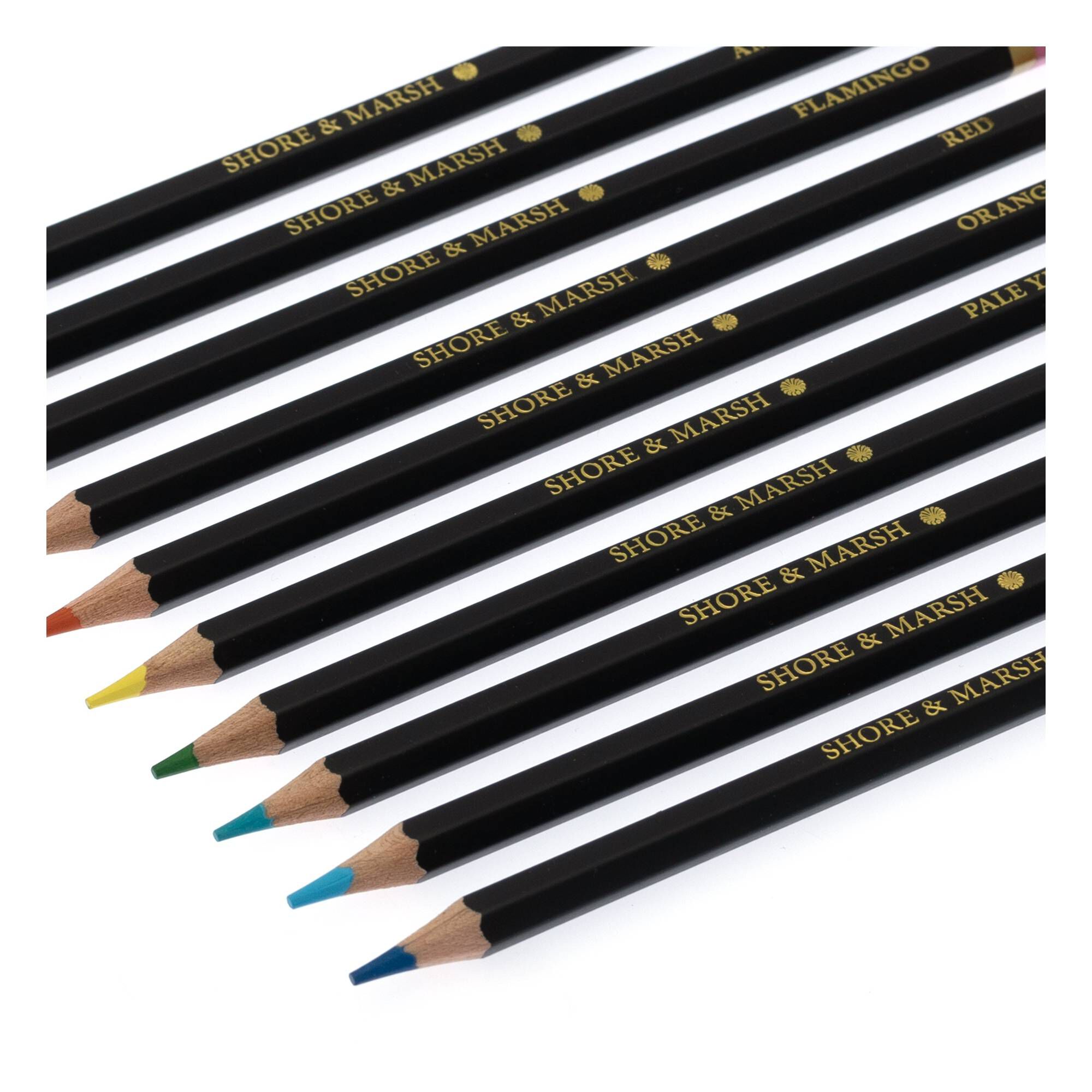 Shore & Marsh Watercolour Pencils 24 Pack 6 Shore & Marsh Watercolour Pencils 24 Pack