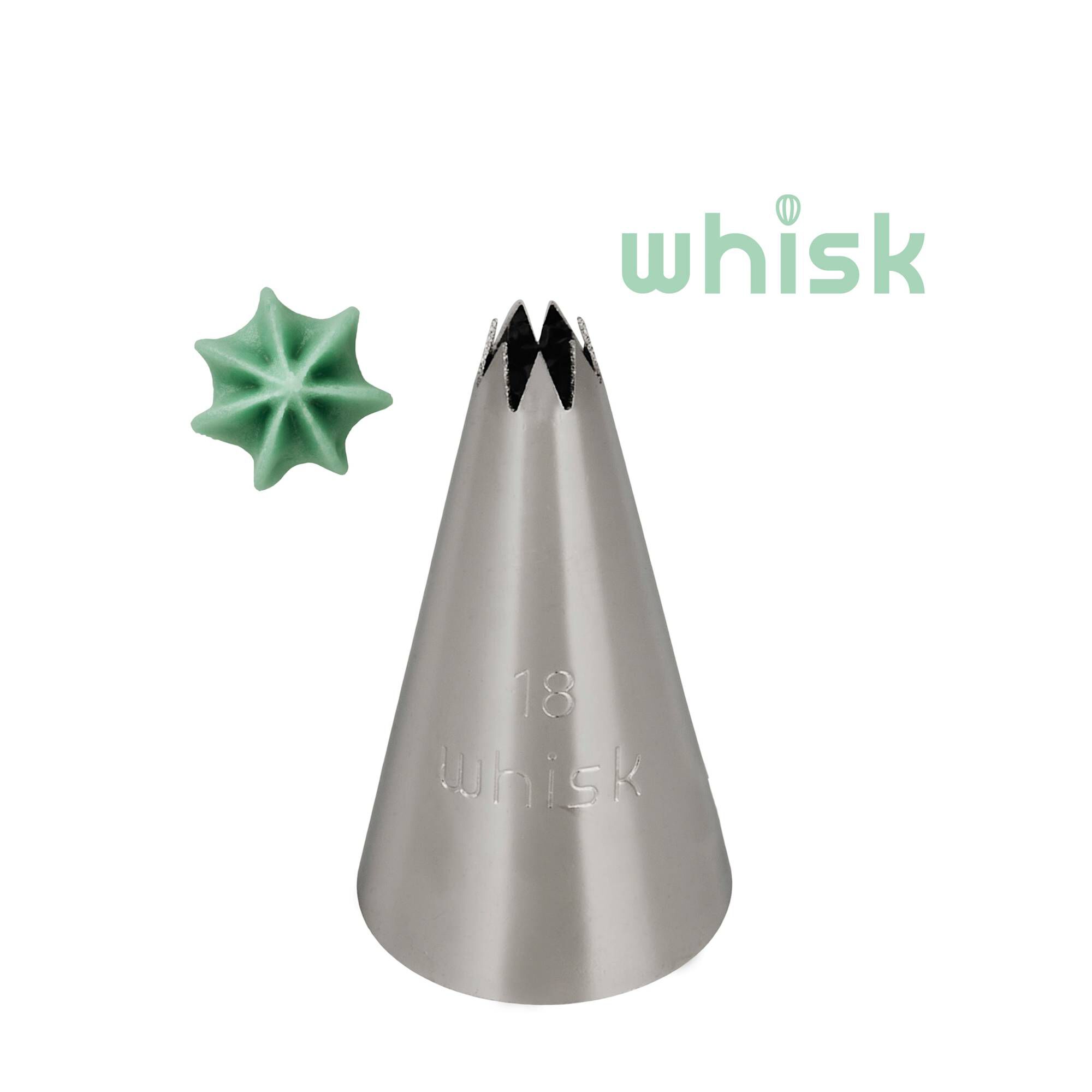 Whisk Open Star Tip No. 18 1 Whisk Open Star Tip No. 18
