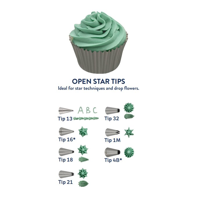 Whisk Open Star Tip No. 18 7 Whisk Open Star Tip No. 18