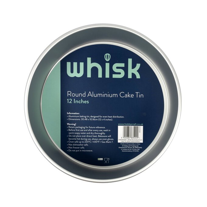 Whisk Round Aluminium Cake Tin 12 x 4 Inches 2 Whisk Round Aluminium Cake Tin 12 x 4 Inches