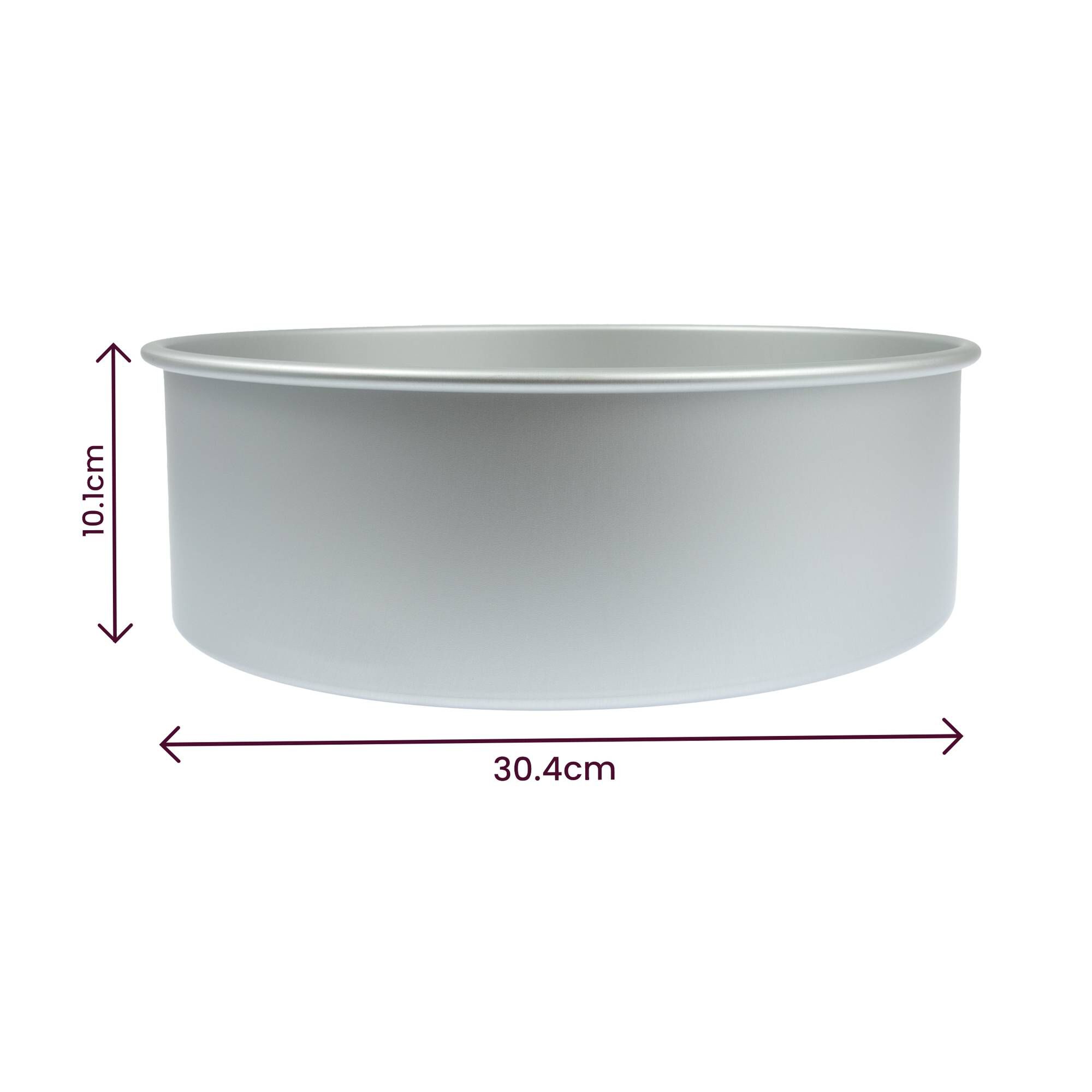 Whisk Round Aluminium Cake Tin 12 x 4 Inches 3 Whisk Round Aluminium Cake Tin 12 x 4 Inches