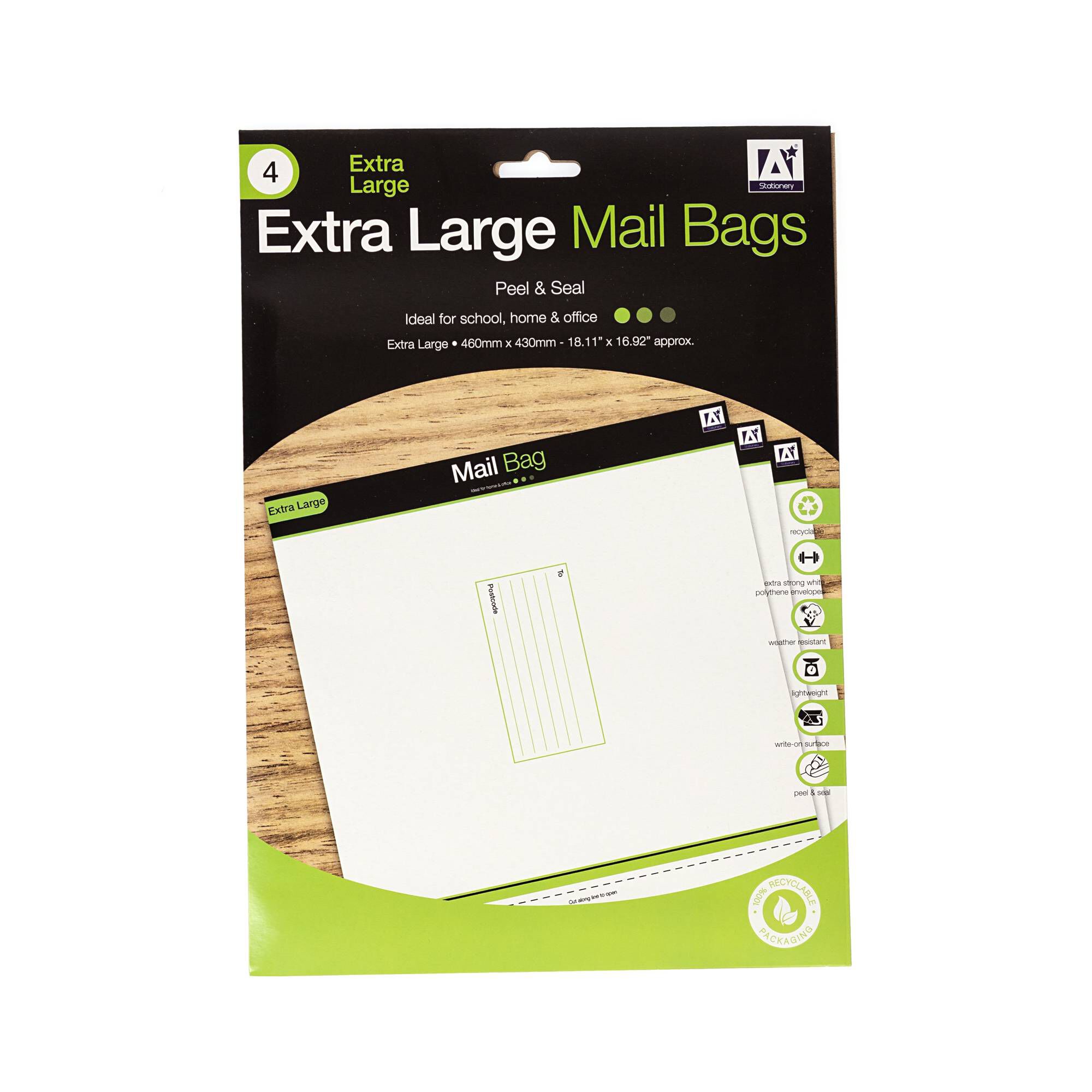 Extra Large Mail Bags 4 Pack 6 Extra Large Mail Bags 4 Pack