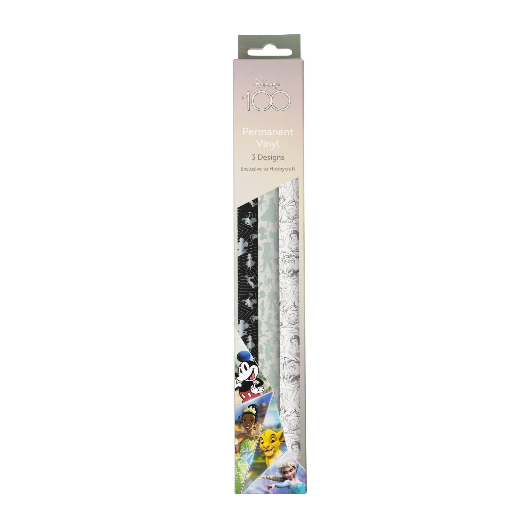 Disney 100 Permanent Vinyl 12 x 12 Inches 3 Pack
