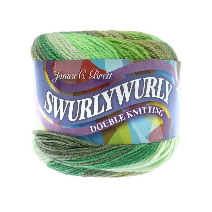 James C Brett Spring Green Swurlywurly DK Yarn 200g 1 James C Brett Spring Green Swurlywurly DK Yarn 200g
