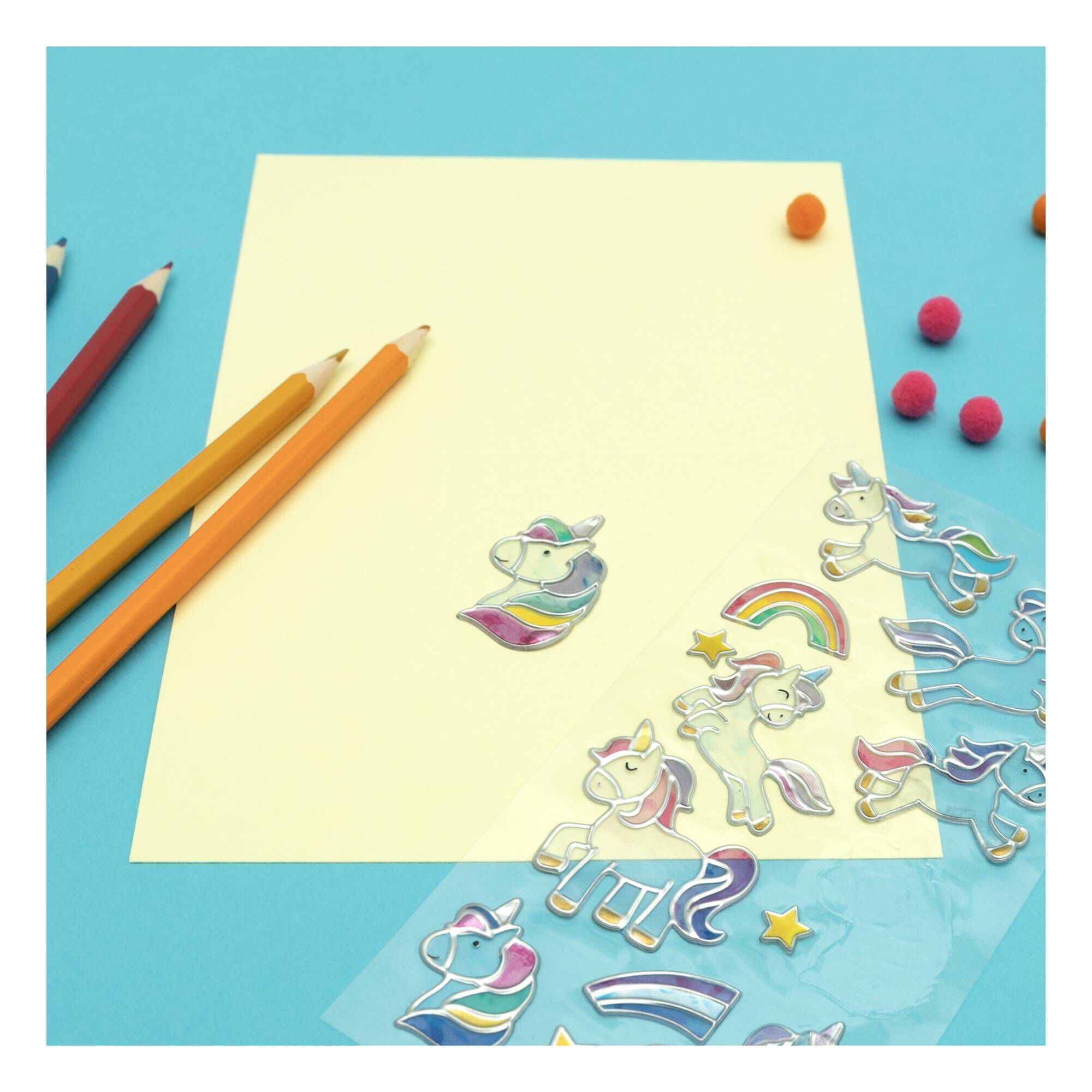 Unicorn Gel Stickers 2 Unicorn Gel Stickers