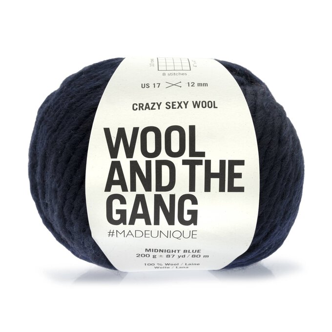 Wool and the Gang Midnight Blue Crazy Sexy Wool 200g 1 Wool and the Gang Midnight Blue Crazy Sexy Wool 200g
