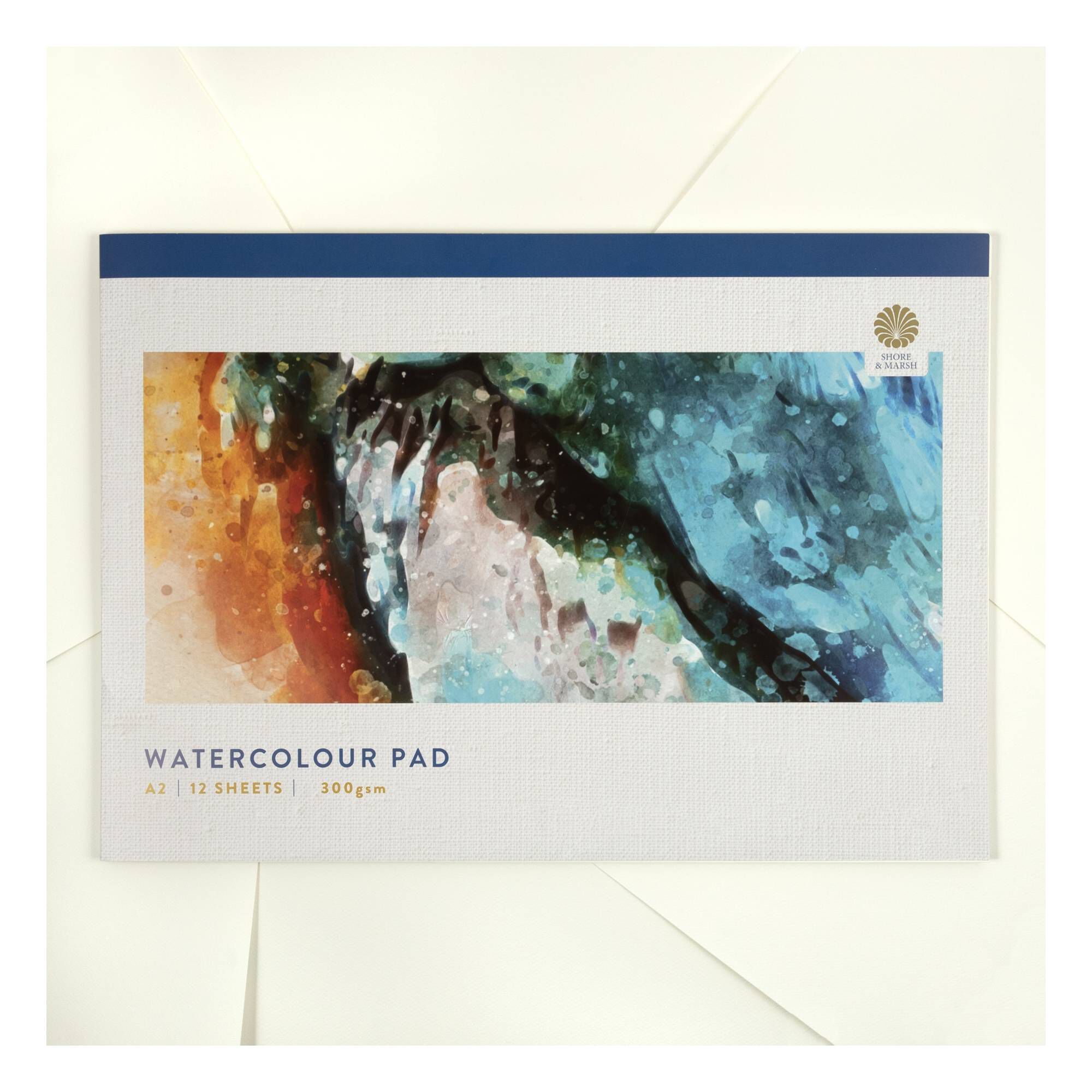 Shore & Marsh Cold Pressed Watercolour Pad A2 Inches 12 Sheets 1 Shore & Marsh Cold Pressed Watercolour Pad A2 Inches 12 Sheets
