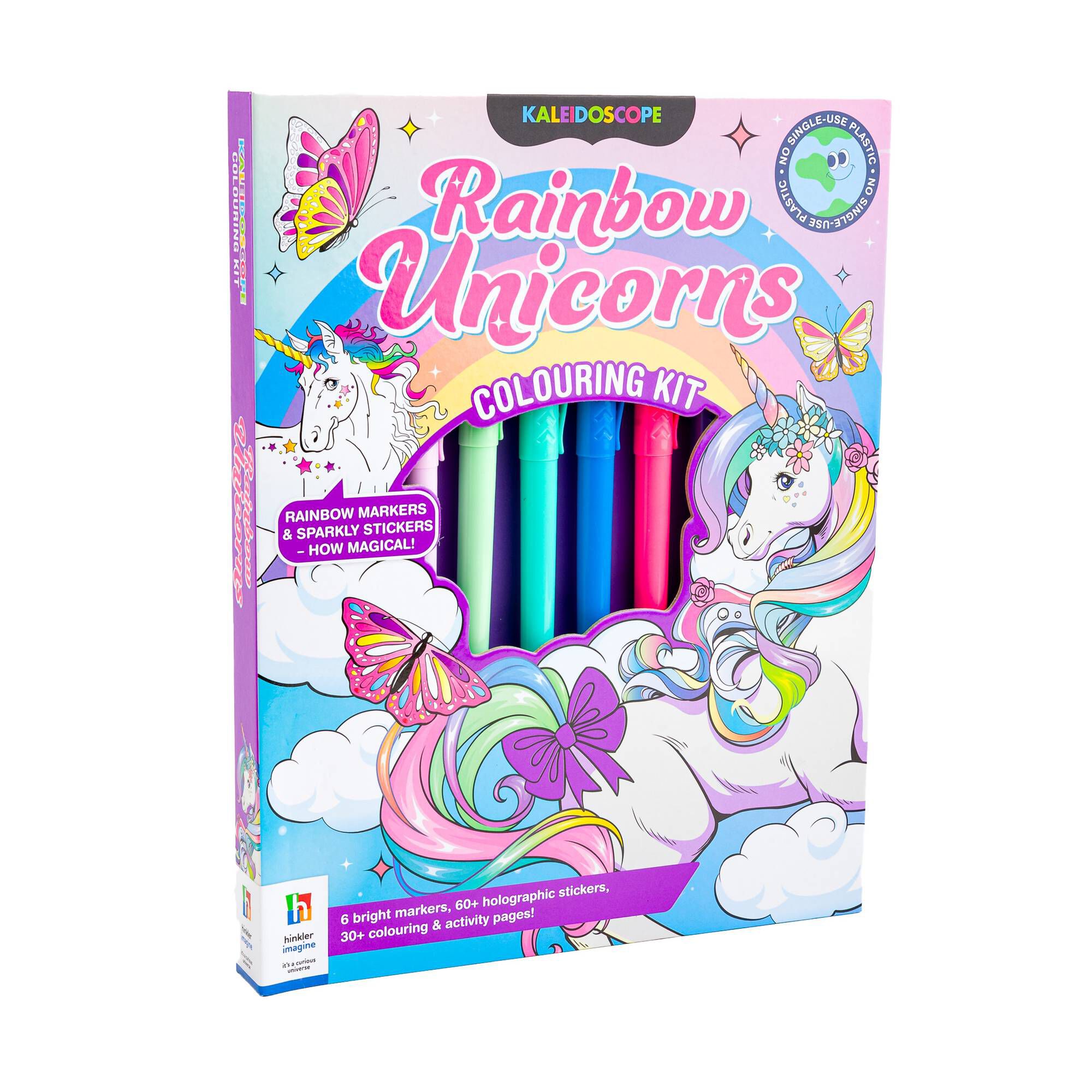 Kaleidoscope Rainbow Unicorns Colouring Kit 1 Kaleidoscope Rainbow Unicorns Colouring Kit