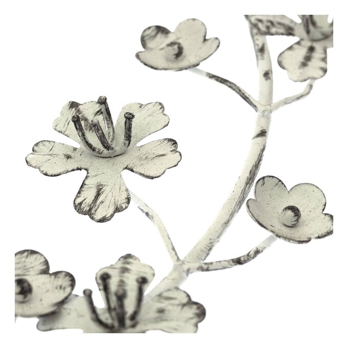 White Flower Hanging Wreath 30cm 3 White Flower Hanging Wreath 30cm