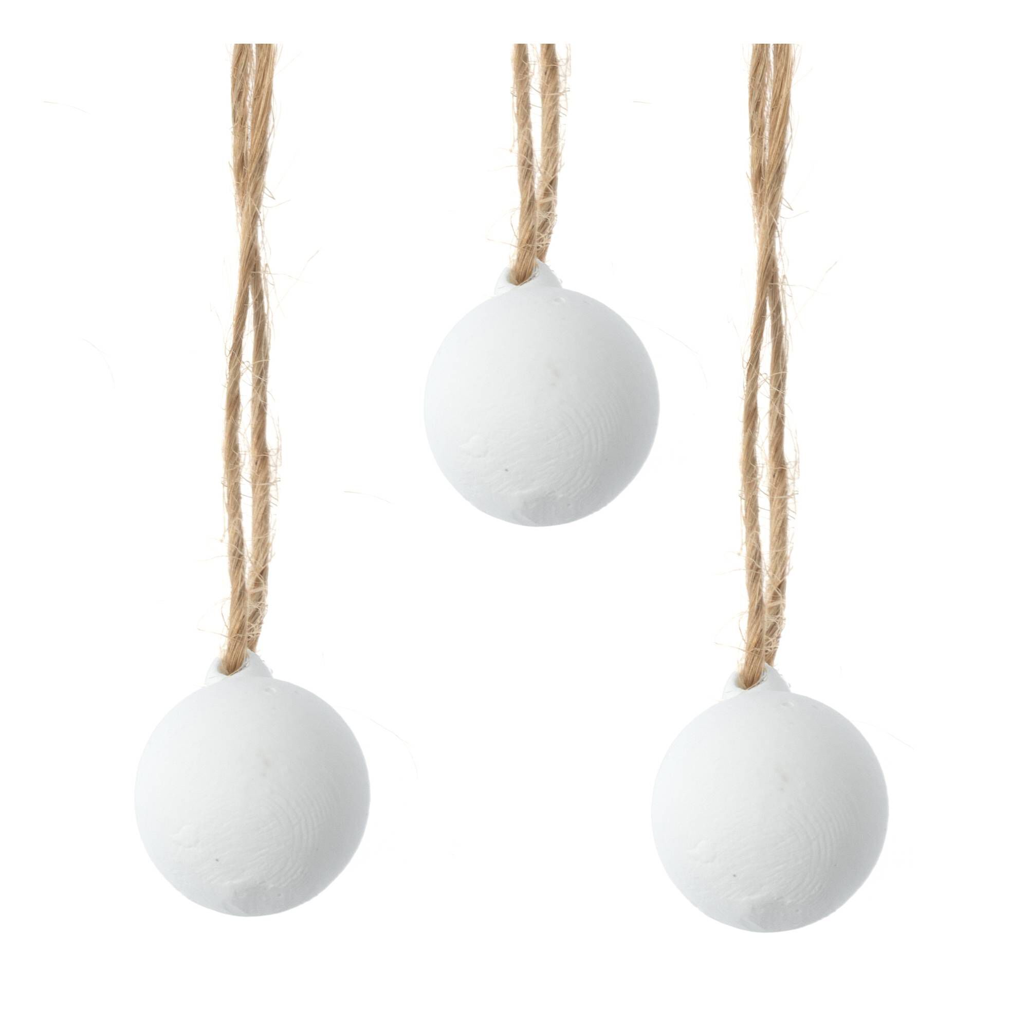 Mini Ceramic Baubles 3 Pack 